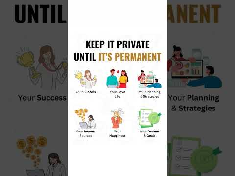 🤫🤫🤫👍👍Keep it private untill it's PERMANENT🙂 #howto#motivation#new#personal #shouldbe#increse#mindset