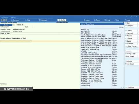 How to use More Details in TallyPrime