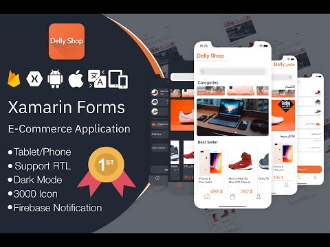 DellyShop E-commerce App Full | Xamarin Forms 🎉