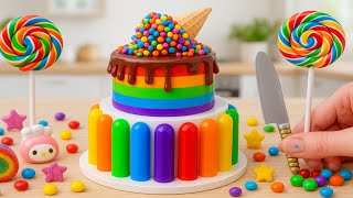1000+ Satisfying Miniature Rainbow Candy Cake 🍭🌈 | Best Of Tiny Cakes Compilation By TiTi Cakes