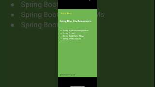 Spring Boot | Spring Boot Key Components  (02) #springboot