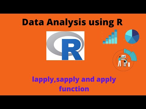 lapply,sapply and apply functions in R | R tutorial 15 | R programming for beginners