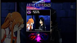 She really so scared 😨 | Sword art online | #6tf73 #anime #shorts #animeshorts  #kirito #asuna