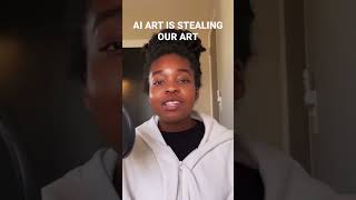 Ai art is stealing our work. #art #artist #artyoutube #shorts #aiart #artificialintelligence