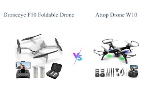 DroneEYE F10 vs ATTOP W10 🚁 Which Foldable Drone with Camera is Better?