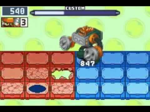 Megaman Battle Network 6 CyBeast Falzar VS DustMan.EXE