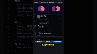 CSS Battle Challenge #15 Solution | Overlap #cssbattle #codingshorts #shorts #coding #css