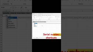 Don’t type serial numbers manually! Instead use this#excel #excel-tips #shorts