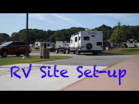 RV Site Set-up: Connect RV to Utilities