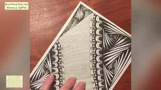 Zentangle how to tangle paradox path