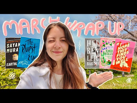 March wrap up under a Japanese cherry tree: disturbing books and a new favorite 🌸