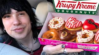 Trying Krispy Kreme’s Valentine’s Doughnuts!