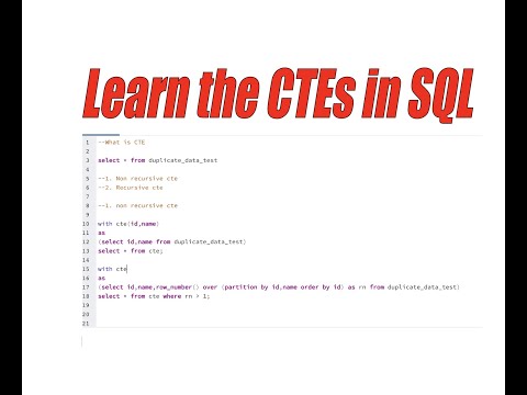 Learn about the CTE in SQL. #postgresql #sqlserver #sqlquery