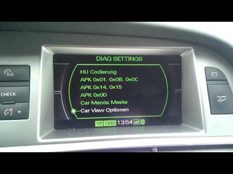 Audi a6 menu caché