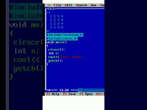 print number pattern || c++ program #shorts #short #c++ #coding