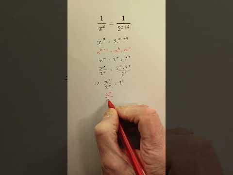Using Indices rules to solve a simple equation  #maths #algebra #alevel #olympiad #indices