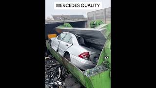 Crash Test Vehicle Under Extreme force. #crashtest #mercedes