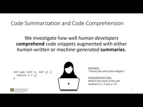 ICPC 2020 - A Human Study of Comprehension and Code Summarization