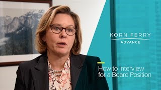 How to Interview for a Board Position