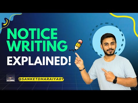 Notice Writing | Format, Examples, Tips | English Writing Skills