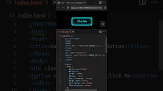 Day 1: Neon Glow Button with Pure CSS 🔥 #Shorts #CSS