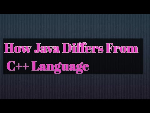 How Java Differs From C++ | Difference between Java and C++ Language| Java and C++.