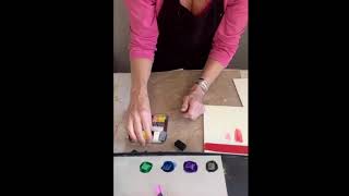 Black Encaustic paint or colour?