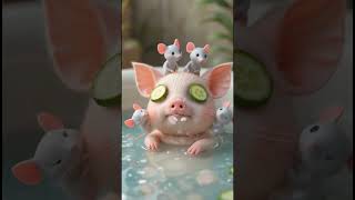 ASMR Massage #CuteAnimals #PigtoonAI #AICartoons #FunnyAIAnimation