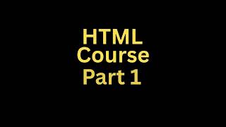 Html Series For Begginners | Html Tatorials