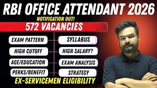 RBI Office Attendant Notification 2026 | RBI Office Attendant Notification Out | Complete Details