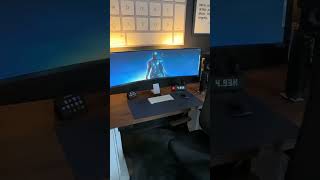 Ultra wide monitor Mac setup is back. I missed having the ultra wide. #macsetup