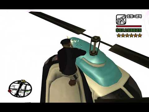 GTA  San Andreas: over the police helicopter