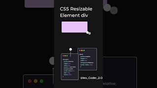 CSS Resizable Element Div