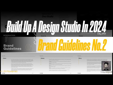 Building up my design studio | brand guidelines | day 012