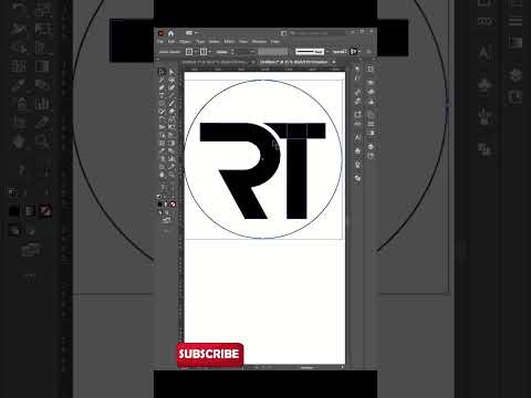 R T Logo Design in Adobe Illustrator
