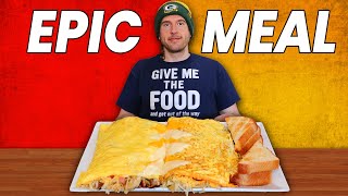 Attempting the BIGGEST Breakfast Omelet Challenge in Michigan!