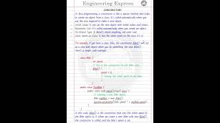 constructor and its type in java by #EngineeringExpress. #shorts