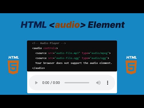 12 - Master the  audio Element in HTML | Complete Guide for Beginners