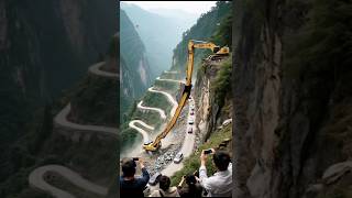Heavy Excavator Working in the Mountains | Stunning Scenery!