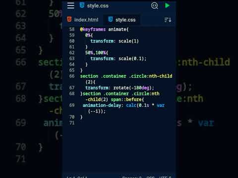 CSS only Animation Effect | Infinity #shorts #shortanimation #html #css #animation #viral #spckapp