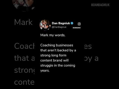 A warning to ALL coaching businesses... #millionaire #motivation