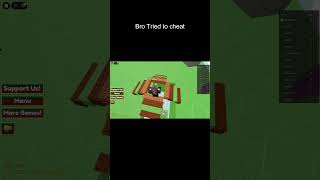 Bro Tried to cheat #roblox #obby #shorts