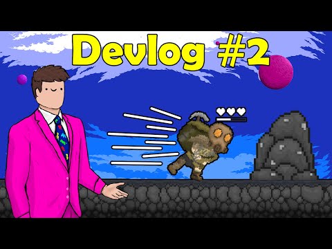 Sprinting and Mining (ft. Funky Kong) -  Unity Indie Game Devlog #2 (Incaved)
