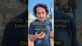 Gonna be a LONG summer! 😭☀️ #comedy #skit #sketch #humor #college #towns #summer #shorts