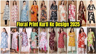 Daily Wear Latest Long Kurti Design Ideas | Floral Print Kurtis Collection| Kurti Design for Women