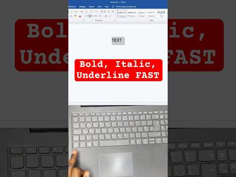 Text Formatting Shortcuts in Word (Bold, Italic, Underline in Seconds!) #shorts #wordtips #computer