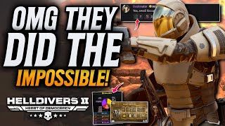 Helldivers 2 Did The Impossible! New Major Update! & Huge Crash!