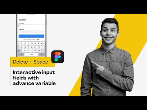 Figma Interactive Input Fields - Variables | Numeric & Uppercase Keyboard Tutorial  (Lang: English)