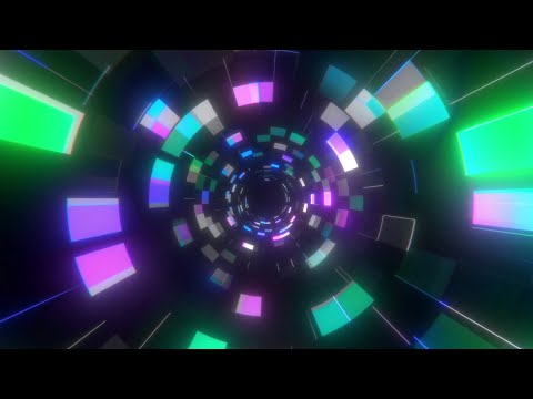 Abstract Neon Disco Light Tunnel background 4K | Cyberpunk Flashing Lights | Neon Light Vj Loop