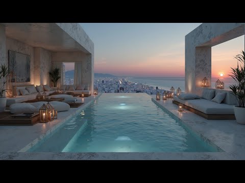 Tropical House Deep House Chill Mix | Luxury Sunset Pool Lounge & Elegant Vibes